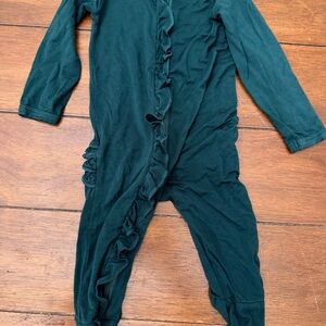Kids One Piece in Dark Green